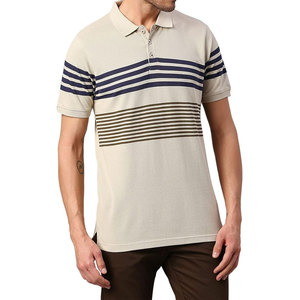 Camiseta Polo a Rayas de Manga Corta para Hombre, Estilo Urbano, para Deportes de Verano, Transpirable, de Algodón de Alta Calidad - Product Image 4