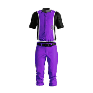 Services OEM, dernier design, uniforme de baseball pour hommes en couleur unie, fabriqué en usine, 100% polyester respirant, imprimé par sublimation - Product Image 1