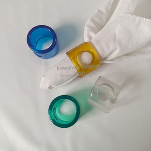 Anillo de Servilleta de Resina Moderno y Lujoso, Diseño Redondo con el Mejor Color para Servilletas, Utensilios de Cocina y Restaurantes - Product Image 5