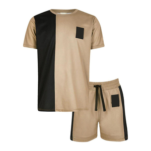 Summer Men <b>Set</b> Short Sleeve T-shirt Shorts <b>Sets</b> 2 Pieces Custom Casual Summer <b>Set</b> Men's Wear - Product Image 2