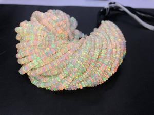 Cuentas de ópalo etíope de 16 pulgadas de calidad AAA, cuentas de ópalo de fuego de 3,5-5mm, piedras preciosas naturales - Product Image 5