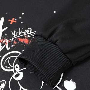 เสื้อสเวตเชิ้ตแฟชั่นลำลองแบบสวมใส่สบาย  คอตั้งทรงโอเวอร์ไซส์  ผ้าโพลีเอสเตอร์ปักลาย  น้ำหนัก 400 กรัม  วัสดุกันหนาว  สำหรับฤดูใบไม้ร่วงและฤดูหนาว - Product Image 4