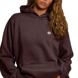 Sweat-shirts à capuche en molleton surdimensionnés décontractés pour femmes avec broderie 3D 100% coton Vente en gros OEM Étiquette privée Streetwear - Product Image 1