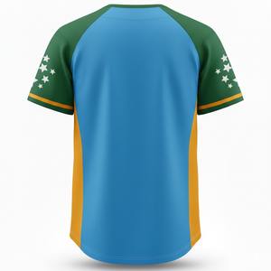 Camiseta de Béisbol Deportiva de Alta Calidad con Sublimación de Última Tendencia y Logotipo Personalizado para Hombre - Product Image 5