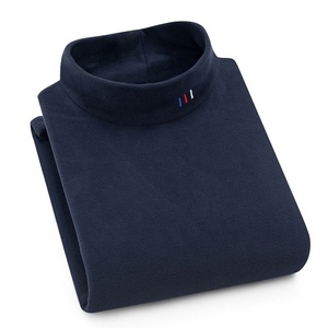 <b>Sweater</b> Fit Homme Pullover Aoliwen Fleece Troja Lined Mens <b>Turtleneck</b> <b>Sweater</b> Genser Thick Velvet Sweatshirt Long Sleeve Geansai - Product Image 2