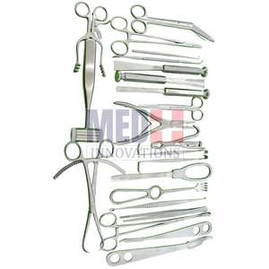 Juego de 25 instrumentos quirúrgicos ortopédicos principales de acero inoxidable alemán Fuente de alimentación manual Juego básico de Med Innovation - Product Image 1