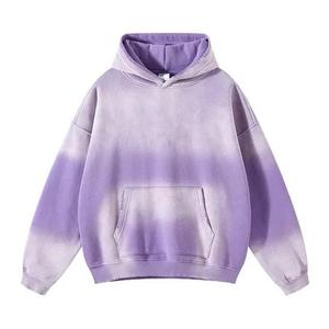 Sweat à capuche unisexe de haute qualité pour l'automne, mélange coton/bambou, coupe oversize, sportif, respirant, avec fermeture éclair et service d'impression de logo brodé - Product Image 2