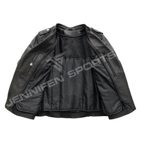 Abrigos de Moda para Mujer, Gabardina, Chaqueta de Motociclista de Cuero Vacuno Genuino, Chaquetas Personalizadas para Mujeres y Niñas - Product Image 2
