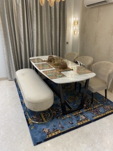 Tapis tufté à la main de qualité supérieure, rouge, en laine épaisse, durable, finition douce, pour salon et chambre à coucher - Product Image 5