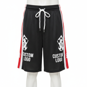 Shorts de basketball respirants personnalisés, imprimés par sublimation intégrale, double maille, vêtements de sport en gros 2026 - Product Image 1