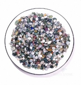 Pierres de Guérison en Agate Mousse Polie Décorative en Gros, Décoration Murale Feng Shui pour Améliorer la Harmonie Émotionnelle et la Croissance - Product Image 6