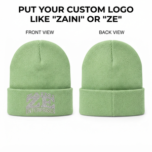 ZAINI Premium 280 GSM Acrylic Knit Unisex Beanie Dark Green <b>Camo</b> Fold Cuff Warm Winter Outdoor Fashion Hat - Product Image 1