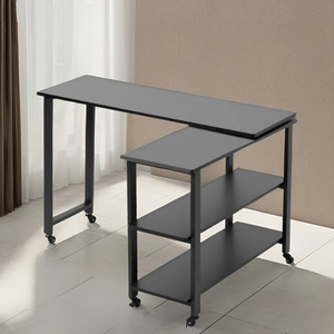 โรงงานที่เชื่อถือได้ในเวียดนามผลิตเวิร์กสเตชันเมลามีน MDF ร่วมสมัยพับได้และขยายได้สำหรับทีมสร้างสรรค์ - Product Image 1