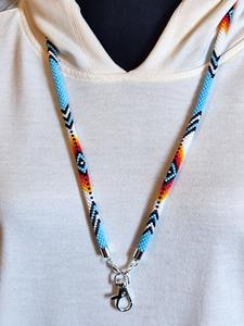 Chaîne de corps perlée multicolore faite à la main, style bohème tribal, pour clés, téléphone, carte d'identité – Accessoire durable, confortable et tendance pour usage quotidien - Product Image 6