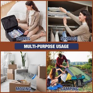 12 sacs de rangement sous vide jumbo pour vêtements, couettes et couvertures, sacs de rangement sous vide jumbo pour la literie (12J) - Product Image 2