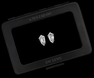 Diamants de laboratoire cultivés par laser OM GEMS 0,25 carat, couleur EF, taille bouclier, certifiés IGI, clarté excellente VVS-VS, sur mesure - Product Image 6