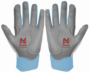 Gants de frappeur de baseball en cuir personnalisables de haute qualité avec fermeture auto-agrippante, paume souple et durable, design antidérapant pour les professionnels - Product Image 2