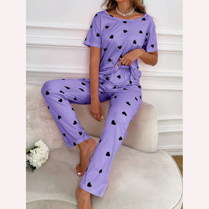 Unique Style Top Selling Wholesale Price Sleepwear Women Night <b>Suit</b> Long Sleeve Shirts With <b>Pajama</b> Women Night <b>Suit</b> - Product Image 3