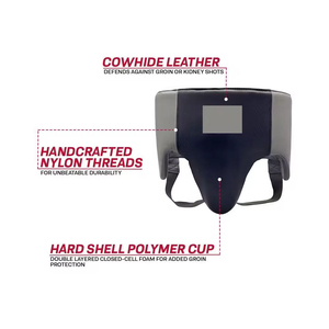 Protège-entrejambe en cuir PU véritable sur mesure, réglable et protecteur, nouvelle forme, dernier modèle professionnel, souple - Product Image 5