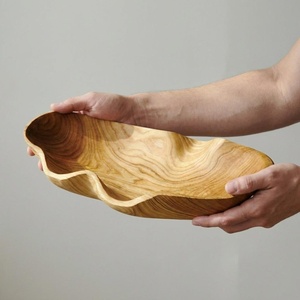 Bol en bois pour table à manger, bol en bois pour table de service, bol en bois pour comptoir de cuisine - Product Image 1