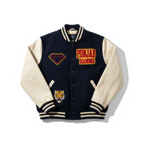 เสื้อแจ็คเก็ตปักลายเพชรพันธุ์พรีเมียมจากปัญจาบ - เสื้อผ้าสตรีทแวร์สุดหรู MOQ ต่ำ จัดส่งรวดเร็ว - Product Image 1