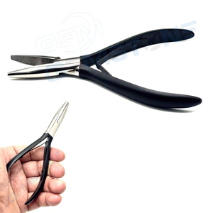 Alicates Profesionales de 5.5 Pulgadas con Boca Plana y Dientes Internos para Extensiones de Cabello – Herramienta de Acero Inoxidable para Micro Anillos y Nano Beads - Product Image 3