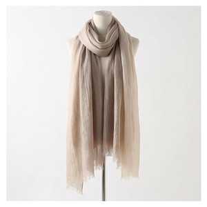 Women's Long Solid Color Silk Scarf Simple Style All Seasons Daily Wear Skin Friendly Plain Woven Scarf - Product Image 1