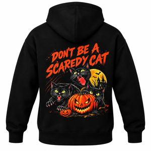 Sudadera con Capucha de Felpa Gruesa, Ecológica, Transpirable, con Forro de Mezcla de Algodón, Estampado Trasero, Estilo Casual Urbano para Hombre, para Halloween - Product Image 1