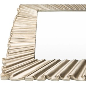 Sunburst Textured Wall <b>Mirror</b> – Luxury Rectangular Decorative Gold <b>Frame</b> <b>Mirror</b> for Living Room & Home Decor - Product Image 4
