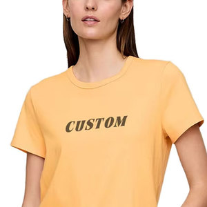 Top Quality Casual Wear Women's <b>T</b> <b>Shirts</b> Latest Design Lightweight Solid Color Women <b>T</b> <b>Shirts</b> With Custom Packing - Product Image 5