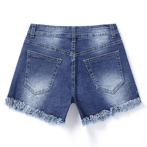 <b>Mens</b> Denim Shorts Mid Waist Ripped <b>Jean</b> Frayed Hem Casual Summer <b>Drawstring</b> Closure Eco-Friendly Quick Dry Everyday Outdoor - Product Image 2