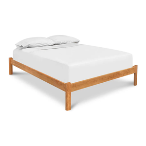 Contemporary KD Flat Pack Bed Foundation | Exposed <b>Post</b> Solid Wood Bedroom Furniture India - Product Image 4