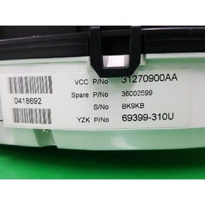 Paneles de Instrumentos Usados para XC60 31270900AA - Product Image 2