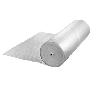 Rotolo Isolante per Tetti 3.2mm in Schiuma EPE con Foglio di Alluminio su Entrambi i Lati 48x100ft Barriera Riflettente per Riduzione del Calore - Product Image 1