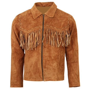 Professional Design Low MOQ Western Fringe Leather Jacket High Quality Breathable Casual Winter Fringe Leather Jacket - Product Image 1