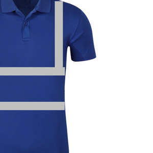 Camiseta de Trabajo para Hombre, Económica, de Dos Tonos, Manga Corta y con Franjas Reflectantes de Seguridad, Tipo Polo - Product Image 2
