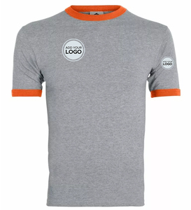 Camiseta Ringer para Hombre, Camisetas de Algodón AIRism, Cuello Redondo, 50 Colores, Tallas S - 3XL, Unisex - Product Image 3