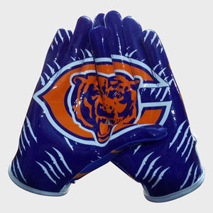 Guantes de fútbol americano de nuevo diseño, los mejores guantes de fútbol americano de cuero personalizados con dedos completos para entrenamiento deportivo. - Product Image 2