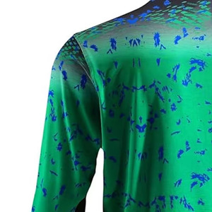 Chemises de pêche personnalisées avec logo par sublimation pour hommes et femmes, manches longues, anti-UV, séchage rapide, jersey de pêche en polyester mesh - Product Image 3