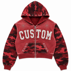 Sudadera con Capucha Extra Grande de Algodón Grueso Estilo Y2K Personalizada, Fábrica OEM ODM - Product Image 4