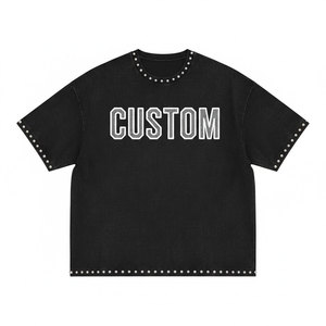 Wholesale New Design Rhinestone <b>T</b> <b>Shirts</b> For Men Streetwear Fashion Printed Men Custom Design <b>Ringer</b> Rhinestone <b>T</b> <b>Shirts</b> - Product Image 1