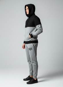 Sudadera Deportiva de Felpa de Algodón de Alta Calidad para Hombre, con Logotipo Personalizado Bordado, en Dos Colores, Negro y Gris, Precio Económico al por Mayor - Product Image 4