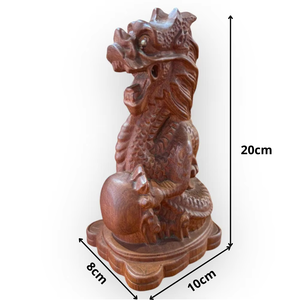 Tam Viet Exquisitely Carved Modern Dragon Statue Made Huong Wood Designed Indoor Display Worship Feature Vietnam Origin Model - Product Image 6