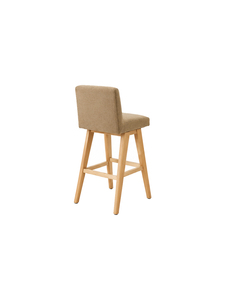 Taburete de Bar Moderno de Tela con Base de Patas de Madera Resistentes, Diseño Minimalista para Uso en Bares Domésticos y Cafeterías Comerciales - Product Image 5