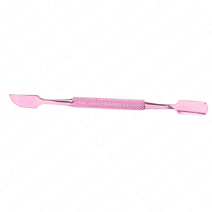 Pousse-cuticules et grattoir de précision en acier inoxydable rose pour manucure et pédicure professionnelles, outil de soin des ongles - Product Image 2