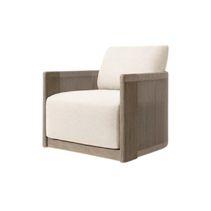 Sillón Moderno para Exteriores, Sofá Acolchado para Jardín, Sillón Lateral de Cuerda para Patio, Terraza de Hotel - Product Image 1