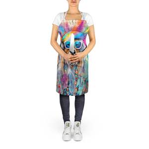 Delantal Unisex grande Multicolor Bearded Collie Hippie Dawg para adultos para cocina, manualidades para hornear, servidor de jardinería - Product Image 5