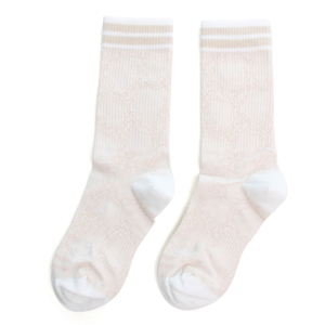 <b>Men's</b> Crew Cotton <b>Socks</b> Floral Pattern <b>White</b> Knitted Cotton <b>Socks</b> Breathable Daily Wear Spring Style With Premium Quality - Product Image 1