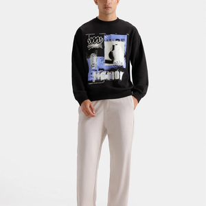 เสื้อสเวตเชิ้ตคอกลม "Traveler" ป้องกันรอยยับ พร้อมแถบสะท้อนแสงและเคลือบกันน้ำ - Product Image 2