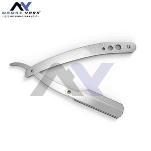 Single Edge Mens Stainless Steel <b>Straight</b> <b>Razor</b> for Salon Barber Professional Close Shave with <b>Straight</b> Edge <b>Blade</b> Shavette - Product Image 4